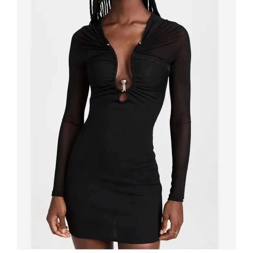Christopher Esber black womens mini dress size 12 - Picture 12 of 12